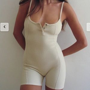 Frankie’s Bikinis “Gabriel” Waffle Bodysuit - Smitten